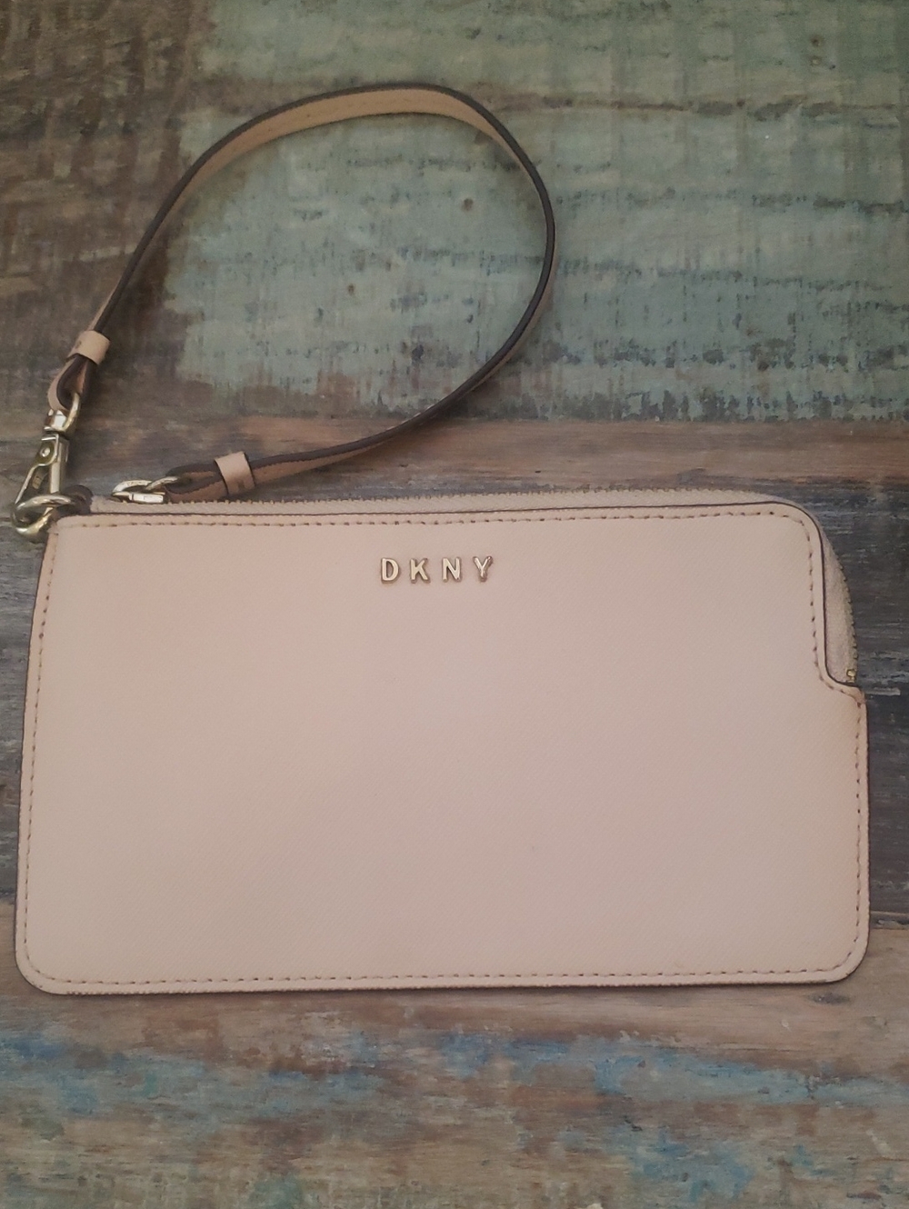 DKNY Leather Wristlet/Clutch